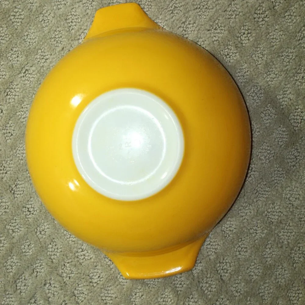 Complete Set of 4 Pyrex Vtg Sunflower 441 - 444 Nesting Cinderella Mixing Bowl